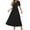 ZA-Black-wedding guest dresses, variant on Wiyuqeen Maxi Dresses for Women V Neck Short Sleeve A Line Dresses Solid Smocked Tiered Dresses Lightweight Summer Holiday Dresses