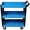 Blue + Steel, variant on Foldable Bike Cargo Trailer with Universal Bike Hitch, Bicycle Wagon Trailer with 16 Wheels & Reflectors, Large Loading Bike Trailer Storage Cart for Shopping Camping Moving, Black Steel