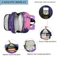 thumbnail image 3 of FORMRS Unisex School Backpack 17" Student Travel Bag with Laptop Compartment, White Cat Walking, 3 of 7