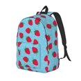 thumbnail image 1 of Easygdp Strawberries Mochila de Lona Resistente para Laptop, Compatible con Laptops de 15 a 17 pulgadas, Ideal para Escuela, Trabajo y Viajes-Medium, 1 of 5