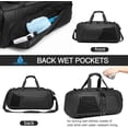 thumbnail image 3 of Maleta Deportiva Hombre con Compartimento para Zapatos y Ropa Mojada, 40L Duffel Bag Impermeable Mochila Gym para Entrenamiento/Fitness/Viaje, 3 of 5