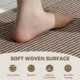 thumbnail image 4 of QiCaiJia Kitchen Rugs Set of 2, 17''x30''+17''x47'' Brown Kitchen Mats for Floor, Washable Non Slip Absorbent Kitchen Mat, Braided Kitchen Runner Rug, Kitchen Sink Rug, 4 of 8
