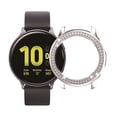 thumbnail image 1 of Watches Case Firmness Round Shape Hard Frame Bumper Sparkle Rhinestone Protector Chic Shockproof Solid Shell Watch Cover R830-40mm Silver, 1 of 9