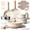 27 Pcs White, variant on Carote 24-Piece Nonstick Cookware Set, Pots and Pans Set with Detachable Handle, Induction Compatible, Oven & Dishwasher Safe, Black
