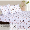 thumbnail image 3 of RUVANTI Flannel Sheets California King - 100% Cotton Brushed Bed Sheet Sets - Deep Pockets 16 Inches (fits up to 18") - All Seasons Breathable & Super Soft - Warm & Cozy - 4 Pcs - Halloween Pumpkin, 3 of 9