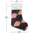 thumbnail image 2 of GZHJMY Strawberry Christmas Stocking, Personalized Large Candy Stocking Hanging Gift, Xmas Stockings Decoration for Family Holiday Party Ornaments Decor Fireplace, 2 of 7