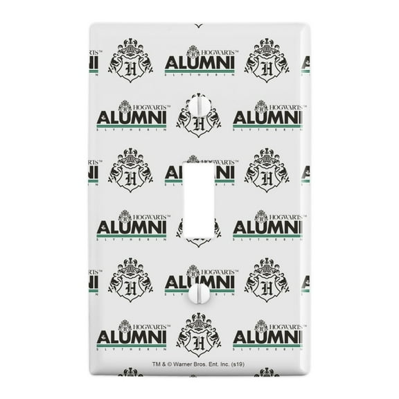 Harry Potter Slytherin Alumni Plastic Wall Decor Toggle Light Switch Plate Cover