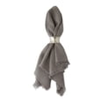 thumbnail image 2 of Design Imports CAMZ37565 Serviette à Franges Lourde Gris Uni - Ensemble de 6, 2 of 8