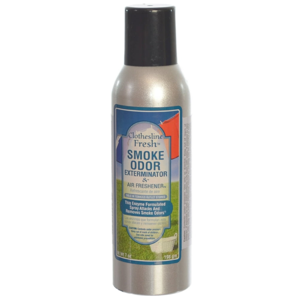 Smoke Odor Exterminator Removes Smell 7oz Spray Air Freshener Clothesline Fresh