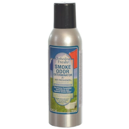 Smoke Odor Exterminator Removes Smell 7oz Spray Air Freshener, Clothesline (Best Spray For Smoke Smell)