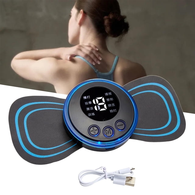Masajeador de Cuello Eléctrico, Parche Masajeador de Máquina de Relajación de Cuerpo Completo, Músculo para Cintura, Piernas, Cuello, Brazo, Pie, Cuer USB