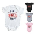 thumbnail image 5 of Boys Baby Shirt Short Sleeve Baseball Cartoon Cute Printed Romper Solid Color Bodysuits Clothes Child Clothing Streetwear Dailywear Outwear, 5 of 8