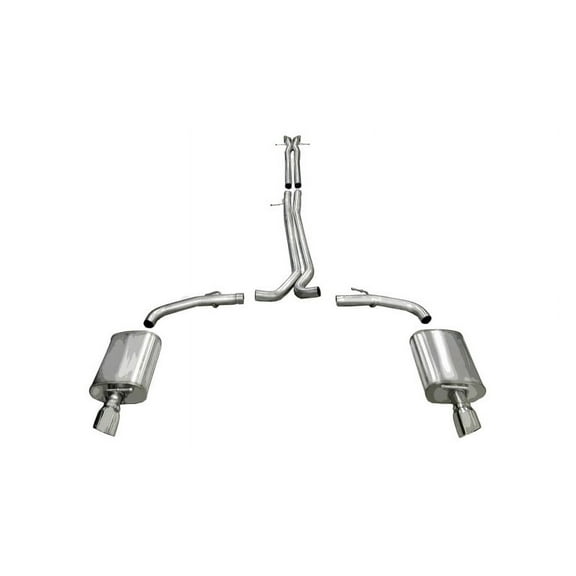 Corsa 10-13 Ford Taurus SHO 3.5L V6 Turbo Polished Sport Cat-Back Exhaust