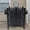 Black + Metal-1, variant on 4ft x 2ft 3-Sided Galvanized Steel Privacy Screen with Detachable Planter Boxes, Freestanding Metal Air Conditioner Fence, Multi-Use Outdoor Enclosure for AC Units, Trash Cans & Pool Equipment for Ba
