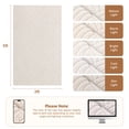 thumbnail image 4 of Findosom 3'x5' Area Rug for Living Room,Machine Washable Non-Slip Area Rug,Jacquard Ultra Soft Non Shed Cream Modern Wavy Carpet Indoor Rugs for Bedroom Dining Room Home Office Entryway Decor, 4 of 9