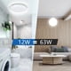 thumbnail image 3 of Lampara De Techo Sobreponer Led 12w Luminaria Plafon Blanca Estructura Blanco, 3 of 8