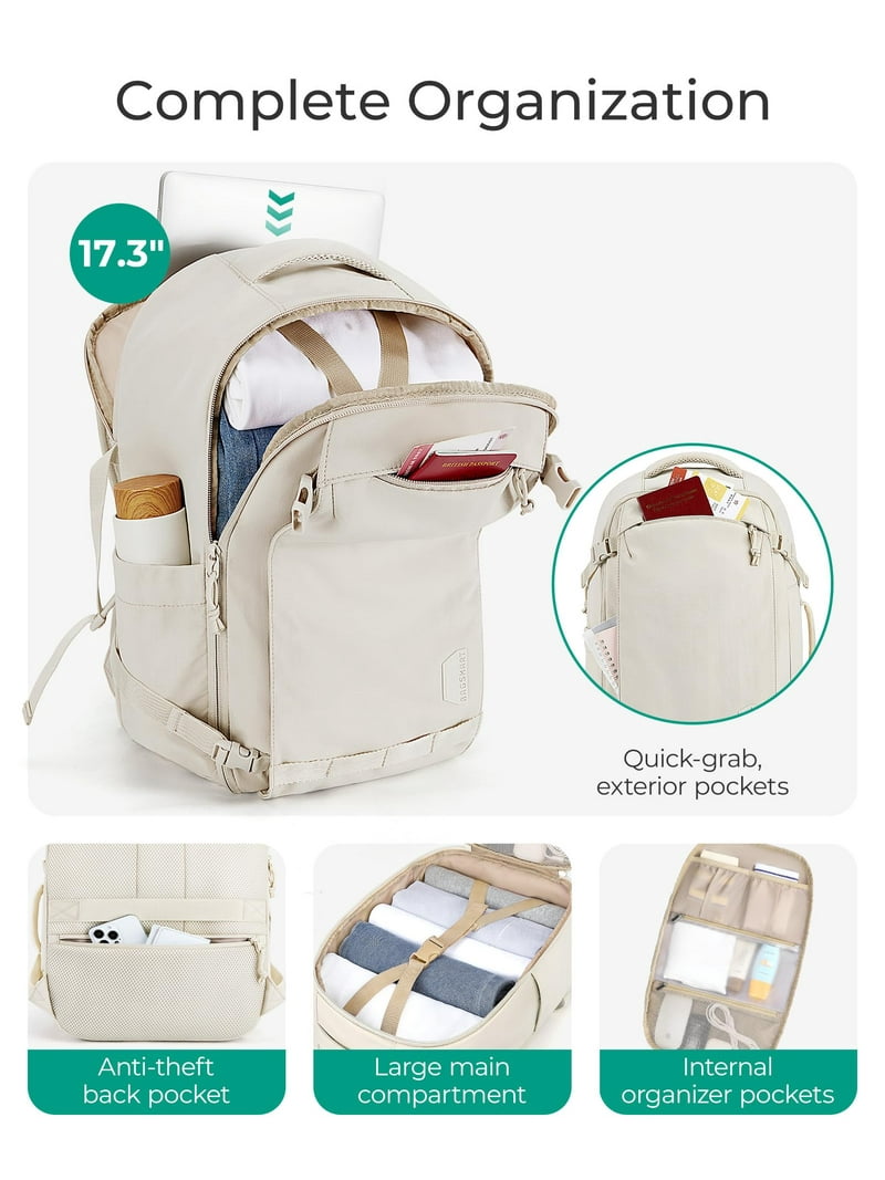 BAGSMART Travel Backpack, 15.6 Inch Carry On Backpack Flight 