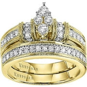 Southern Belle 5/8 Carat T.W. Diamond 14kt Yellow Gold Bridal Set