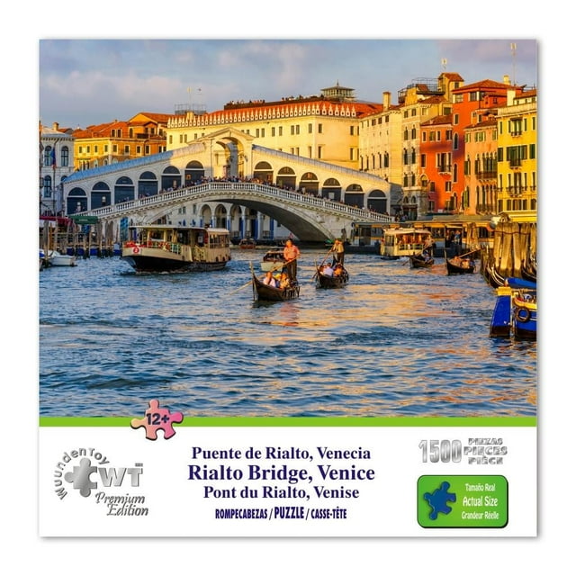Rompecabezas Wuundentoy Puente de Rialto Venecia Premium Edition 1500 Piezas