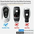 thumbnail image 2 of For Mercedes Benz Key fob Cover,Metal Key Case for 2020-2022 Mercedes Benz S-Class G-Class E-Class with Keychain, 2 of 9