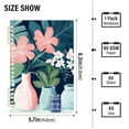 thumbnail image 2 of FORMRS 1-Subject Spiral Notebook 8" x 5" College Ruled 60 Refillable Sheet A5 Hard Cover, 2 Pack, Pink Flowers, 2 of 7