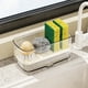 thumbnail image 1 of Organizador de Fregadero de Cocina Acrílico Qazbgdl | Soporte de Doble Capa para Esponjas y Trapos de Cocina | Estante de Almacenamiento para Encimera para Esponjas, Cepillos y Utensilios | Blanco o, 1 of 6