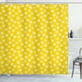 thumbnail image 1 of Ambesonne Yellow and White Shower Curtain, Round Spots, 69"Wx75"L, Yellow and White, 1 of 3