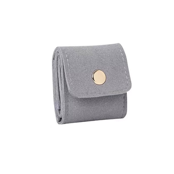Mini bolsa organizadora de joyas de viaje. Bolsa de almacenamiento de cosméticos portátil para pendientes, anillos, collares y accesorios