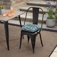 thumbnail image 3 of ARDEN Outdoor Bistro Seat Cushion (4 Pack) 15 inch, Sapphire Aurora Blue Damask, 3 of 9
