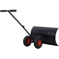 thumbnail image 2 of Tabaray Snow Shovel with Wheels - 29" Blade, Adjustable Angle Handle, Ergonomic Design for Quick Snow Removal, 10" Wheels (Black), 2 of 16