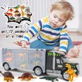 thumbnail image 6 of Richgv Dinosaur Truck Toys for Kids, Toddler Toys Dinosaur Truck Carrier Toy with 6 Dinosaurs 6 Wild Animals, Dinosaur Toys for Boys Girls 3 4 5 6 Year, 6 of 7