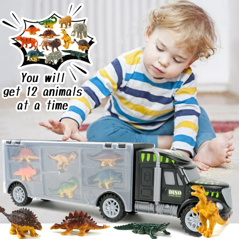 Li'l-Gen Dinosaur Toys for Kids 3-5 - Interactive Dinosaur Sound Book  w/Realistic Roars & 12 Large Dinosaur Toys (7) - Interactive Set of Dino  Toys for Kids 3+, Toy Dinosaurs for Toddlers (