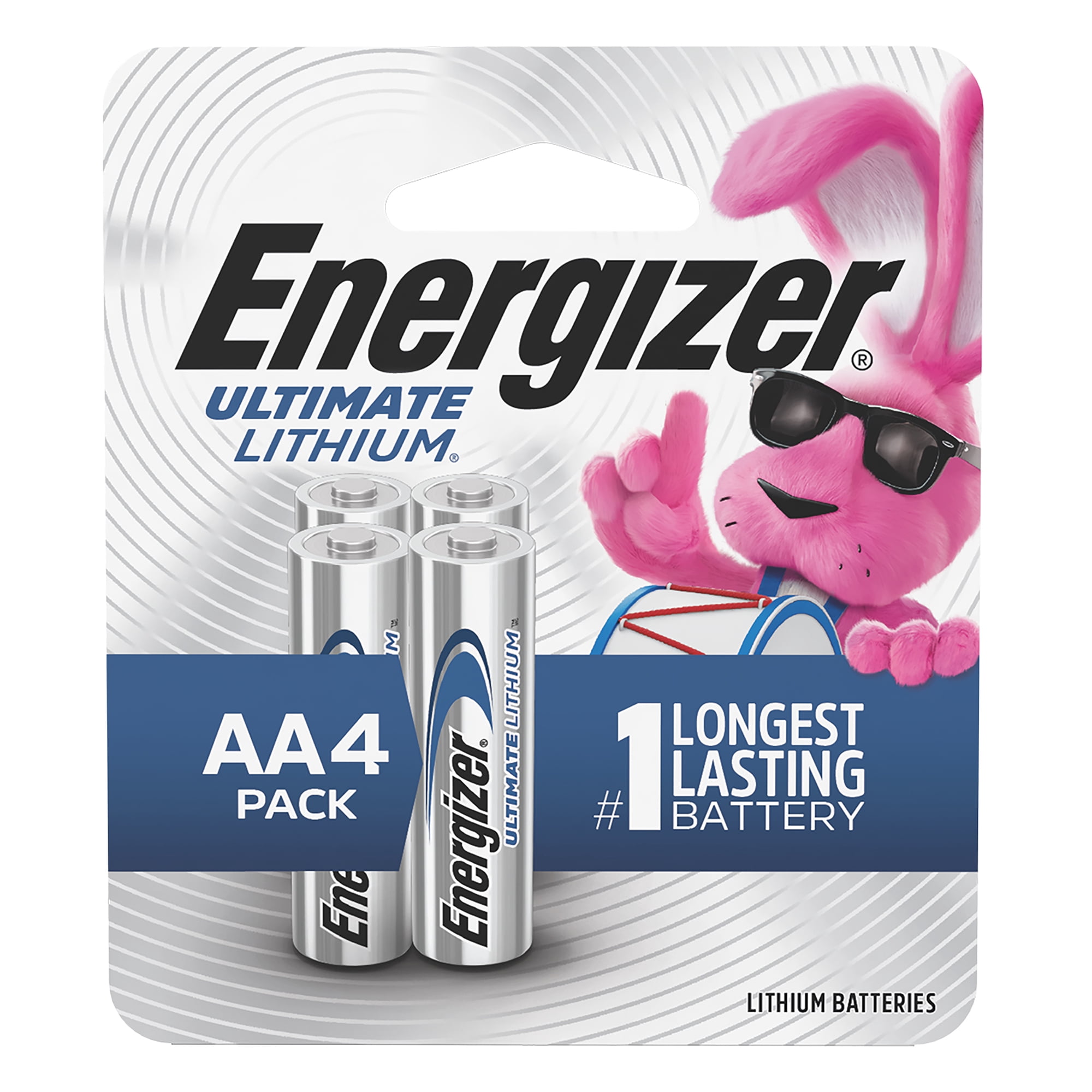 Energizer Ultimate Lithium AA Batteries (4 Pack), Double A Batteries