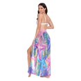 thumbnail image 3 of FORMRS Womens Beach Sarong Semi-Sheer Bikini Wrap Skirt Swimsuit Cover-ups, Gradient Starfish Pattern, 3 of 7