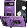 thumbnail image 1 of Funda para GANGXUN Google Pixel 7 - Soporte metálico, Función magnética, Morado, 1 of 5