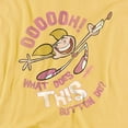 thumbnail image 2 of Dexters Laboratory Button Women's T Shirt, Banana, Large, 2 of 6