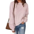 thumbnail image 2 of Timegard Sweaters for Women Crew Neck Long Sleeve Tops Oversized Loose Comfy Pullover Fall Fashion, 2 of 6