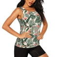 thumbnail image 2 of Disketp Palm Trees and Tropical Print Women's Workout Tank Top Sleeveless Gym Shirt Quick Dry Fitness Bodybuilding Sleeveless T Shirt-Large, 2 of 7
