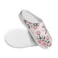 thumbnail image 3 of KLL Rose Flowers Pattern Adult Unisex Cozy Slippers,Fuzzy Slip-on Slippers TPR Sole Slippers Comfort Plush Home Footwear for Indoor & Outdoor-8, 3 of 7