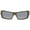 Black Iridium, variant on Oakley Gascan Grey Polarized Wrap Men's Sunglasses OO9014 11-122 61