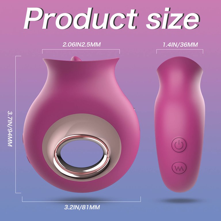 Rose Vibrator-Clit-Nipple-Sucker-Women-Massager-Toy-use Lubricant US