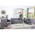 thumbnail image 6 of PonLiving 3 Piece Modern Velvet Upholstered Living Room Set with 3-Seater Sofa,Loveseat and Chair, 6 of 7