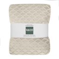 thumbnail image 3 of Embossed Scalloped Throw Beige, 3 of 3