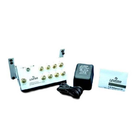 Leviton 47692-GSM Video Distribution Module 1X8 Amplifier 2 GHz RF