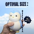 thumbnail image 3 of Squishy Fidget Toy MonkeWorld Pudgy Penguin azul para niños, 3 of 6