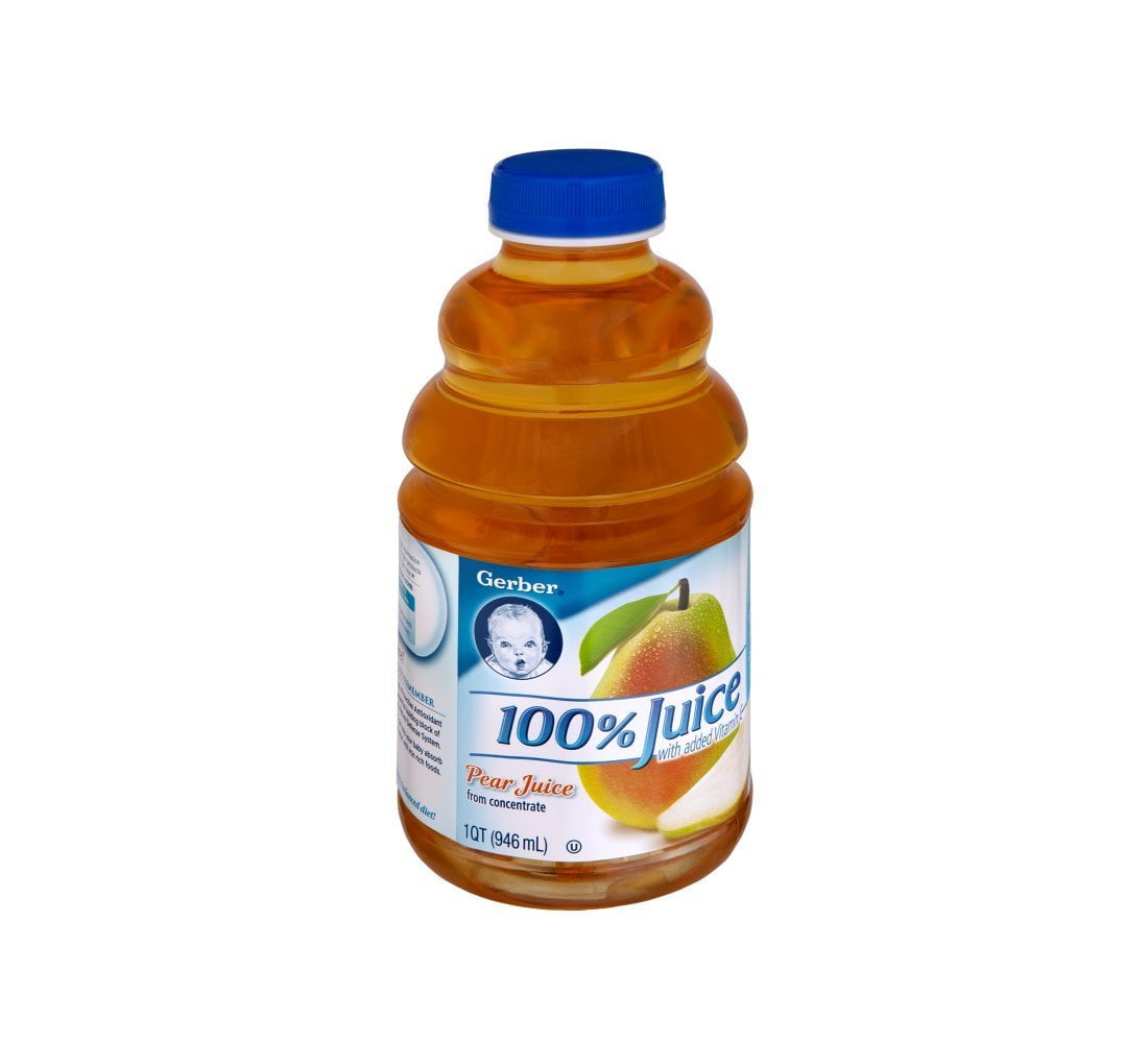Gerber Pear Juice bottle