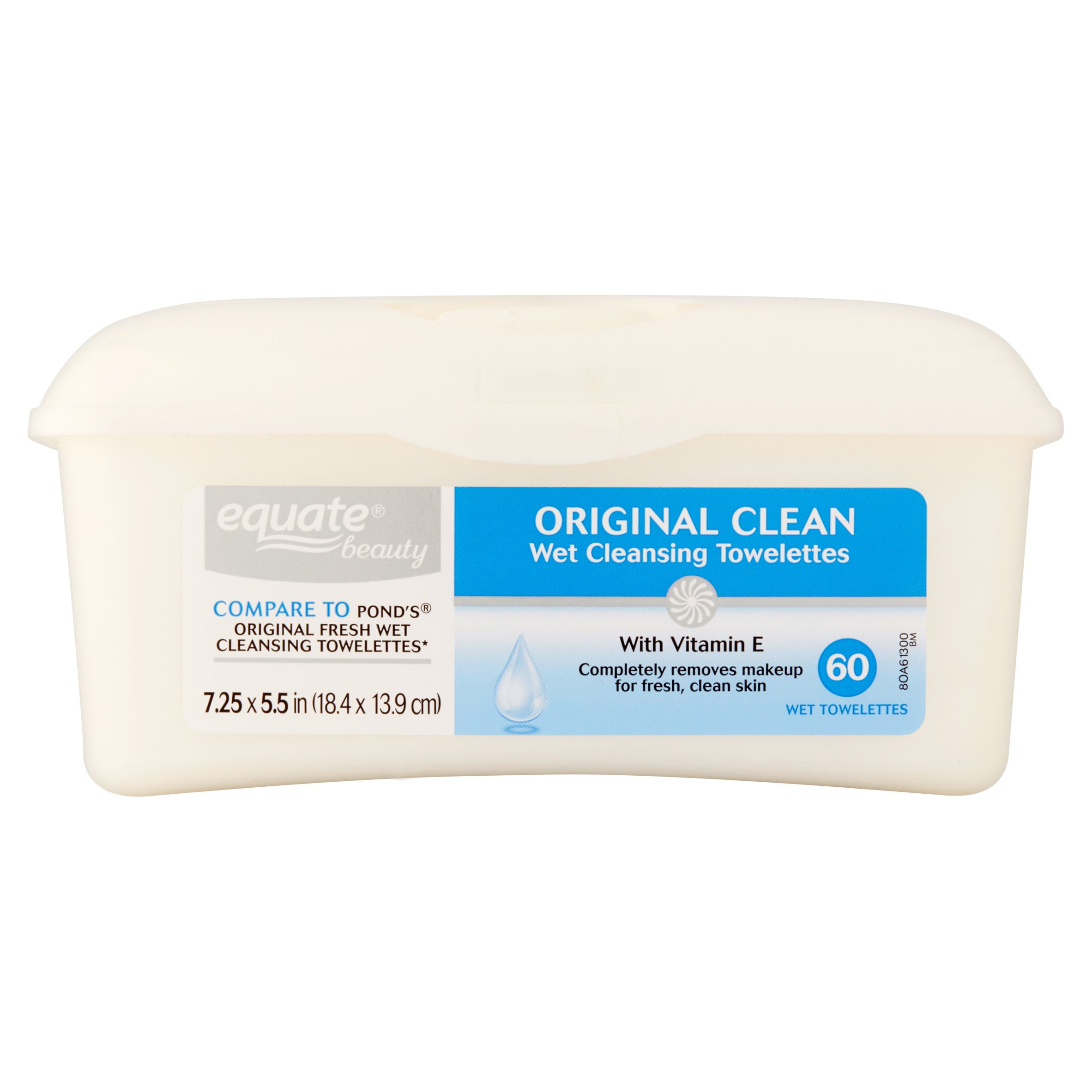 Equate Beauty Original Clean Wet Cleansing Towelettes, 60 Count