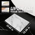 thumbnail image 4 of Stone Bath Mat Diatomaceous Earth Shower Mat Non-Slip Super Absorbent Diatomite Stone Bath Mats for Bathroom Floor Quick Drying(23.6''×15.4" White Marble), 4 of 8