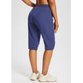 thumbnail image 2 of baleaf Women's Hiking Shorts Quick Dry Lightweight Capris Estate Blue L, 2 of 6