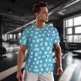 thumbnail image 3 of Wukai Cute Healthy Teeth Print Men's Short-Sleeved Mesh T-Shirt,Quick-Dry Short Sleeve Workout T-Shirt-X-Large, 3 of 8